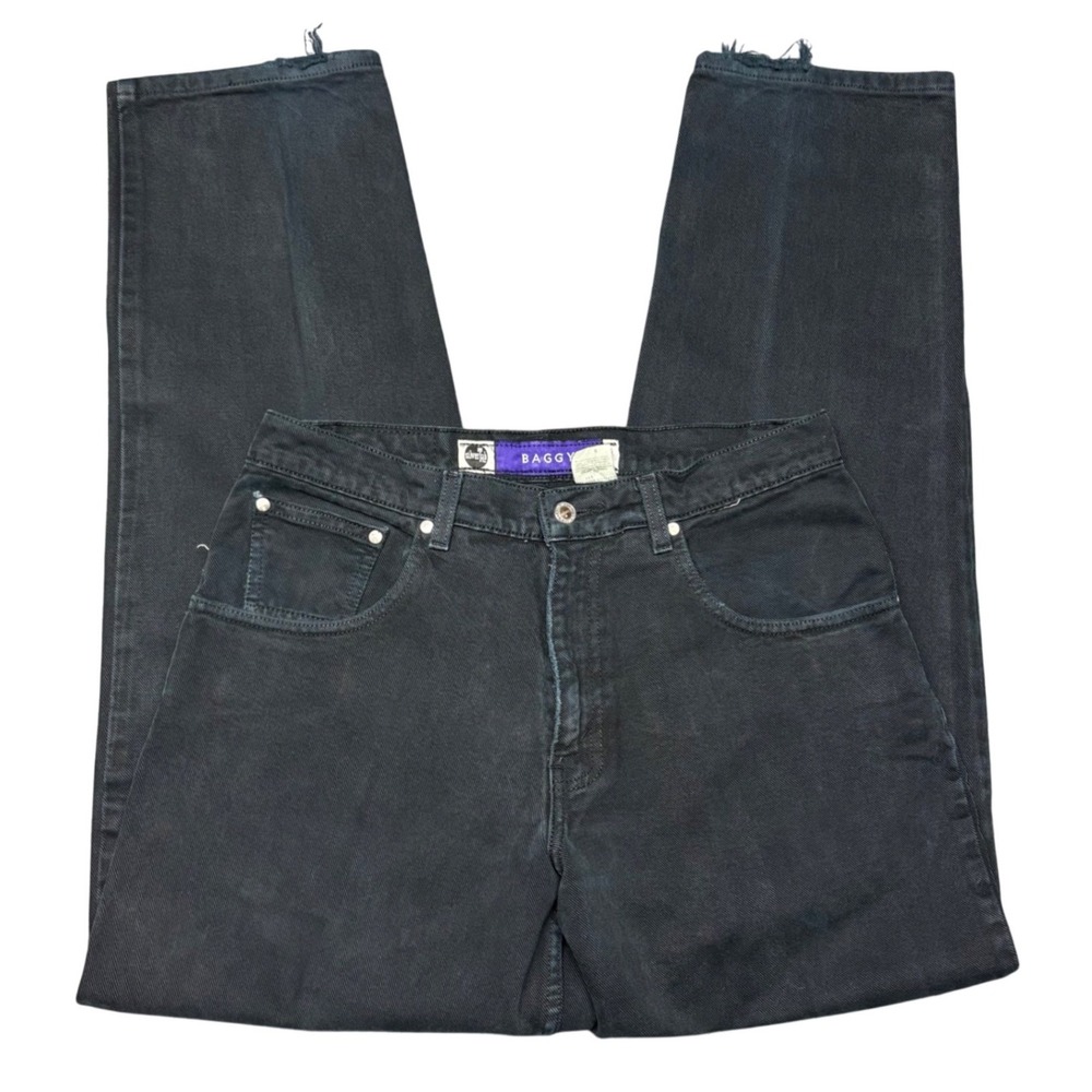 Vintage Levis SilverTab Baggy Jeans Mens 32x32 Faded Black 90s Skater Denim